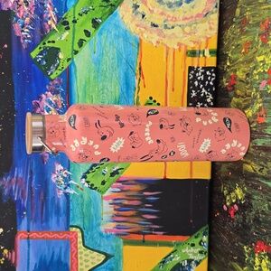 DISNEY Dogs & CATS Pink Patterned Water Bottle